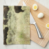 Wyoming Bison Natuur Animal Fotografie Theedoek (Quarter Fold)