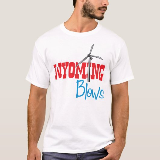Wyoming Blows Style 2 T-shirt (Voorkant)