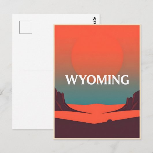 Wyoming Briefkaart (Voorkant / Achterkant)