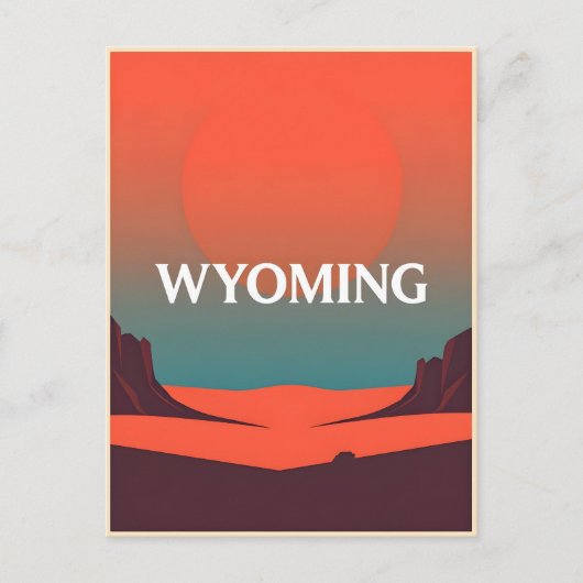 Wyoming Briefkaart (Voorkant)