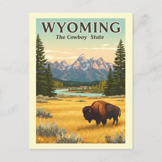  Wyoming Briefkaart (Voorkant)