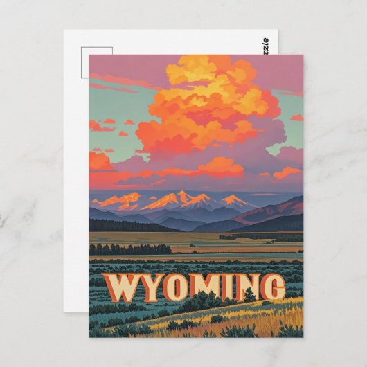  Wyoming Briefkaart (Voorkant / Achterkant)