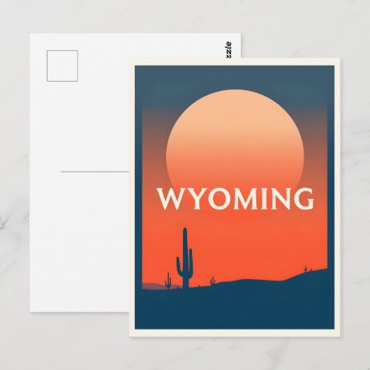 Wyoming Briefkaart (Voorkant / Achterkant)