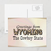 Wyoming Briefkaart (Voorkant / Achterkant)