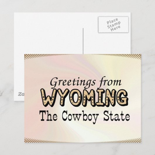 Wyoming Briefkaart (Voorkant / Achterkant)