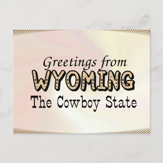Wyoming Briefkaart (Voorkant)