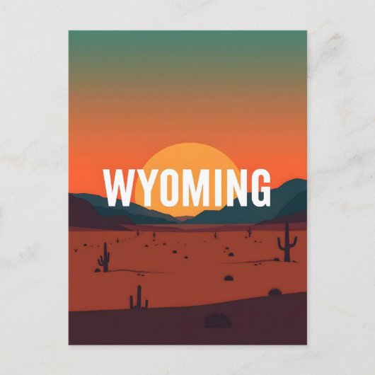 Wyoming Briefkaart (Voorkant)