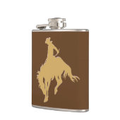 Wyoming Bucking Horse Gold Heupfles (Links)