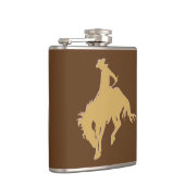 Wyoming Bucking Horse Gold Heupfles (Rechts)