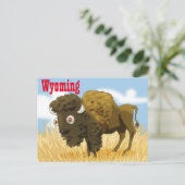 Wyoming Buffalo Briefkaart (Staand voorkant)
