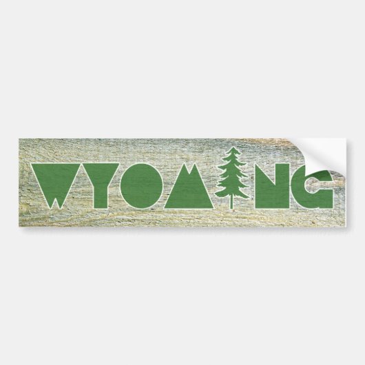 Wyoming Bumpersticker (Voorkant)