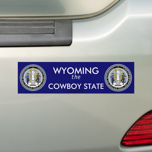 Wyoming Bumpersticker (Op auto)