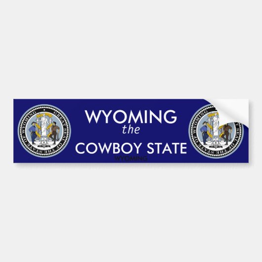 Wyoming Bumpersticker (Voorkant)