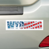 Wyoming Bumpersticker (Op auto)