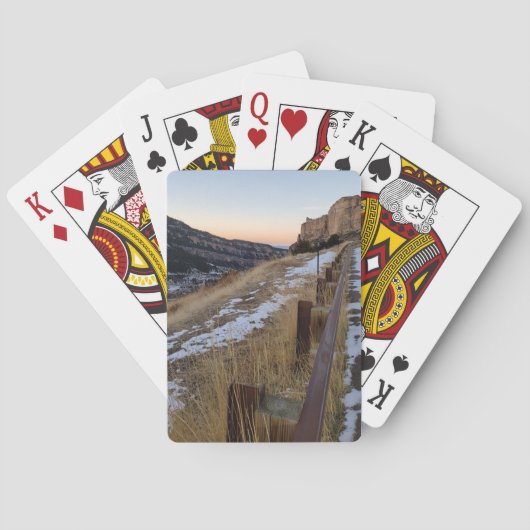 Wyoming Canyon-spelkaarten Pokerkaarten (Achterkant)