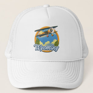 Wyoming Cartoon logo Trucker Pet