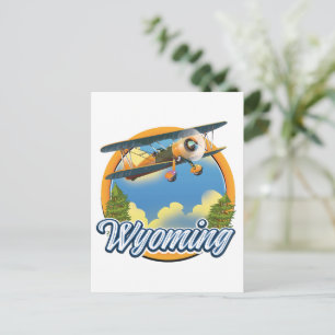 Wyoming Cartoon-logo Uitnodiging Briefkaart