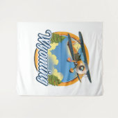 Wyoming Cartoon logo Wandkleed (Voorkant (horizontaal))