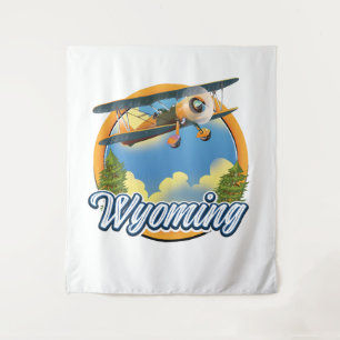 Wyoming Cartoon-logo Wandkleed