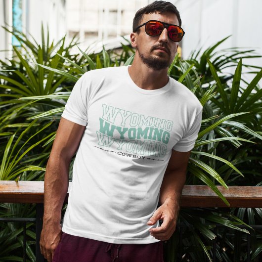 Wyoming cowboy modern en elegant t-shirt