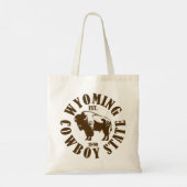 Wyoming, cowboystaat tote bag (Achterkant)
