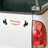 Wyoming Cowgirl Bumpersticker (Op Truck)