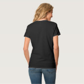 Wyoming Cowgirl op het vee paard T-shirt (Achterkant volledig)