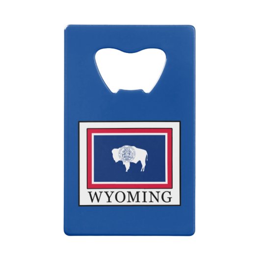 Wyoming Creditkaart Flessenopener (Voorkant)