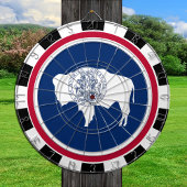 Wyoming Dartboard USA & Wyoming Flag/game board Dartbord