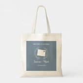 Wyoming Destination Wedding Welkom Tote Bag (Achterkant)