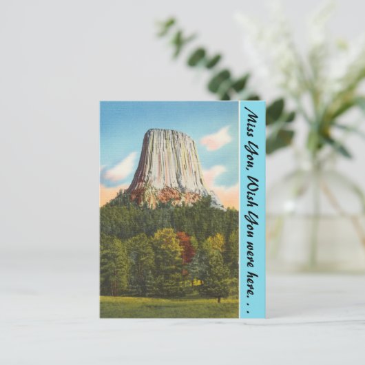 Wyoming, Devil's Tower Briefkaart (Staand voorkant)