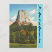 Wyoming, Devil's Tower Briefkaart (Voorkant)