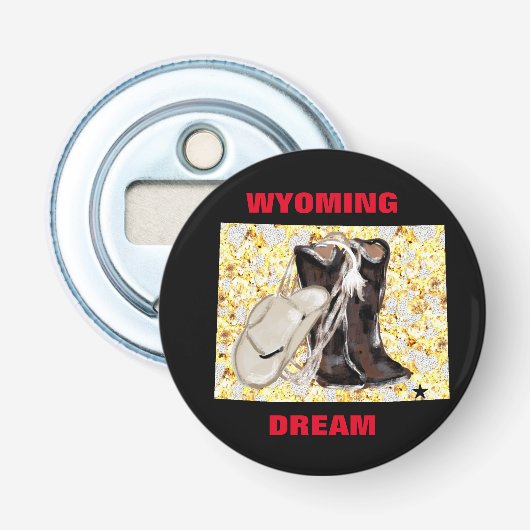 WYOMING DREAM BUTTON FLESOPENER (Voorkant)