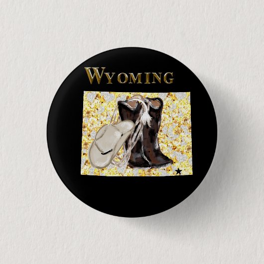 WYOMING DREAM RONDE BUTTON 3,2 CM (Voorkant)