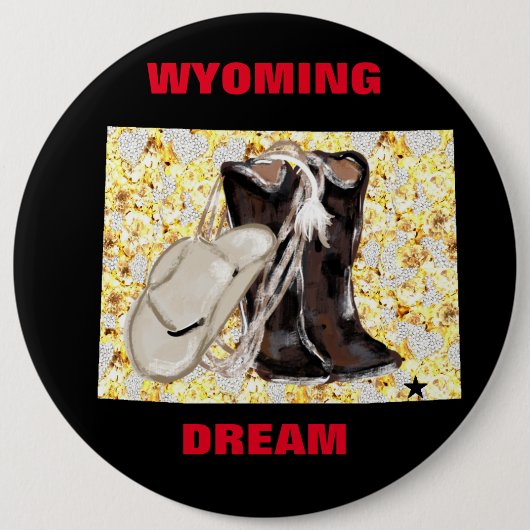 WYOMING DREAM RONDE BUTTON 6,0 CM (Voorkant)
