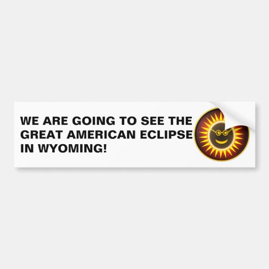Wyoming Eclipse Bumpersticker (Voorkant)