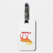 Wyoming Elk Bagagelabel (Achterkant verticaal)