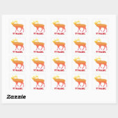 Wyoming Elk Vierkante Sticker (Vel)