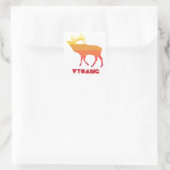 Wyoming Elk Vierkante Sticker (Tas)