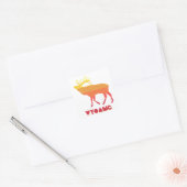 Wyoming Elk Vierkante Sticker (Envelop)