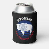 WYOMING EQUALITY STATE FLAG BLIKJESKOELER (Blikje Achterkant)