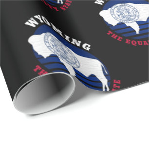 WYOMING EQUALITY STATE FLAG CADEAUPAPIER