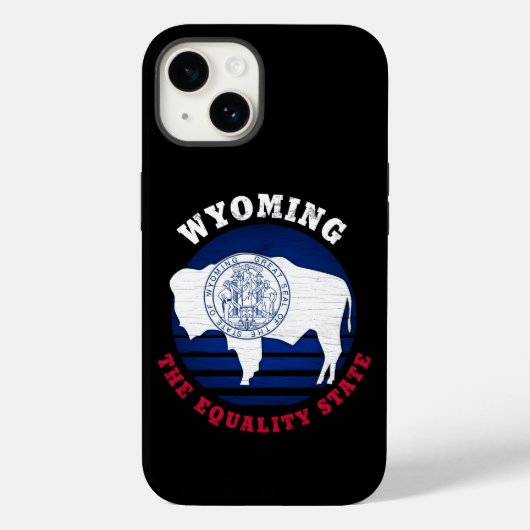 WYOMING EQUALITY STATE FLAG Case-Mate iPhone CASE (Achterkant)