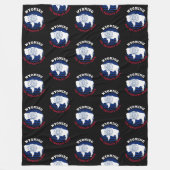 WYOMING EQUALITY STATE FLAG FLEECE DEKEN (Voorkant)