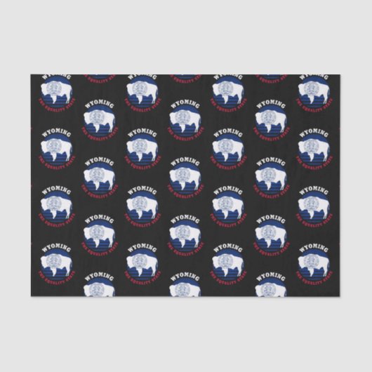 WYOMING EQUALITY STATE FLAG TISSUEPAPIER (Voorkant)
