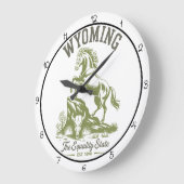 Wyoming Equality State Horse  Grote Klok (Hoek)