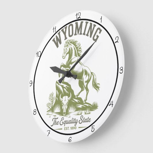 Wyoming Equality State Horse  Grote Klok (Hoek)
