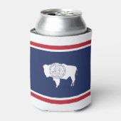 Wyoming Flag Blikjeskoeler (Blikje Voorkant)
