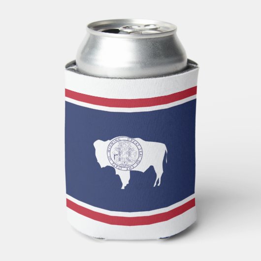 Wyoming Flag Blikjeskoeler (Blikje Voorkant)