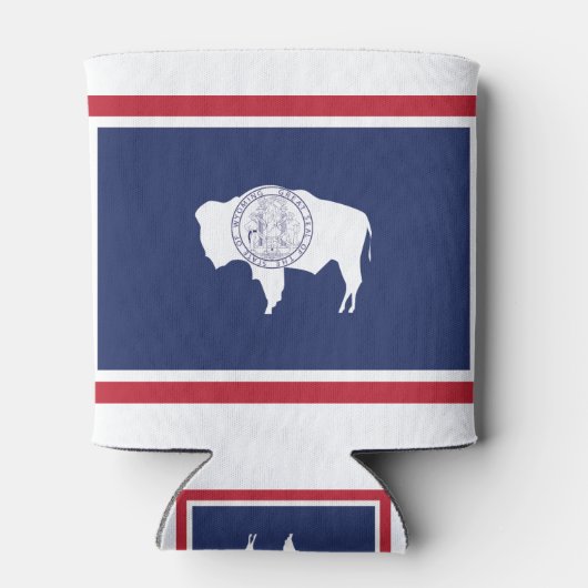 Wyoming Flag Blikjeskoeler (Achterkant)